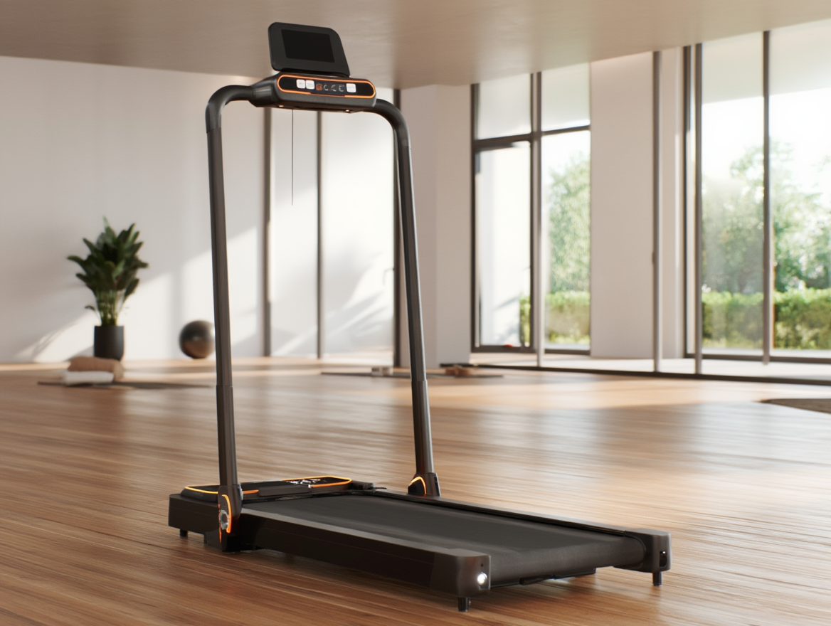 Tapis de marche inclinable et pliable 1–6 km/h, charge max 100 kg