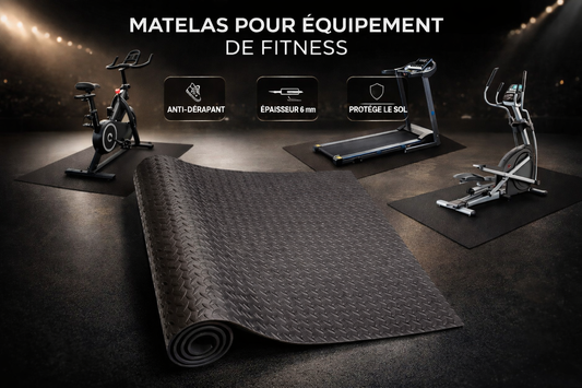 Tapis de Protection Sol Fitness – Antidérapant et Anti vibration